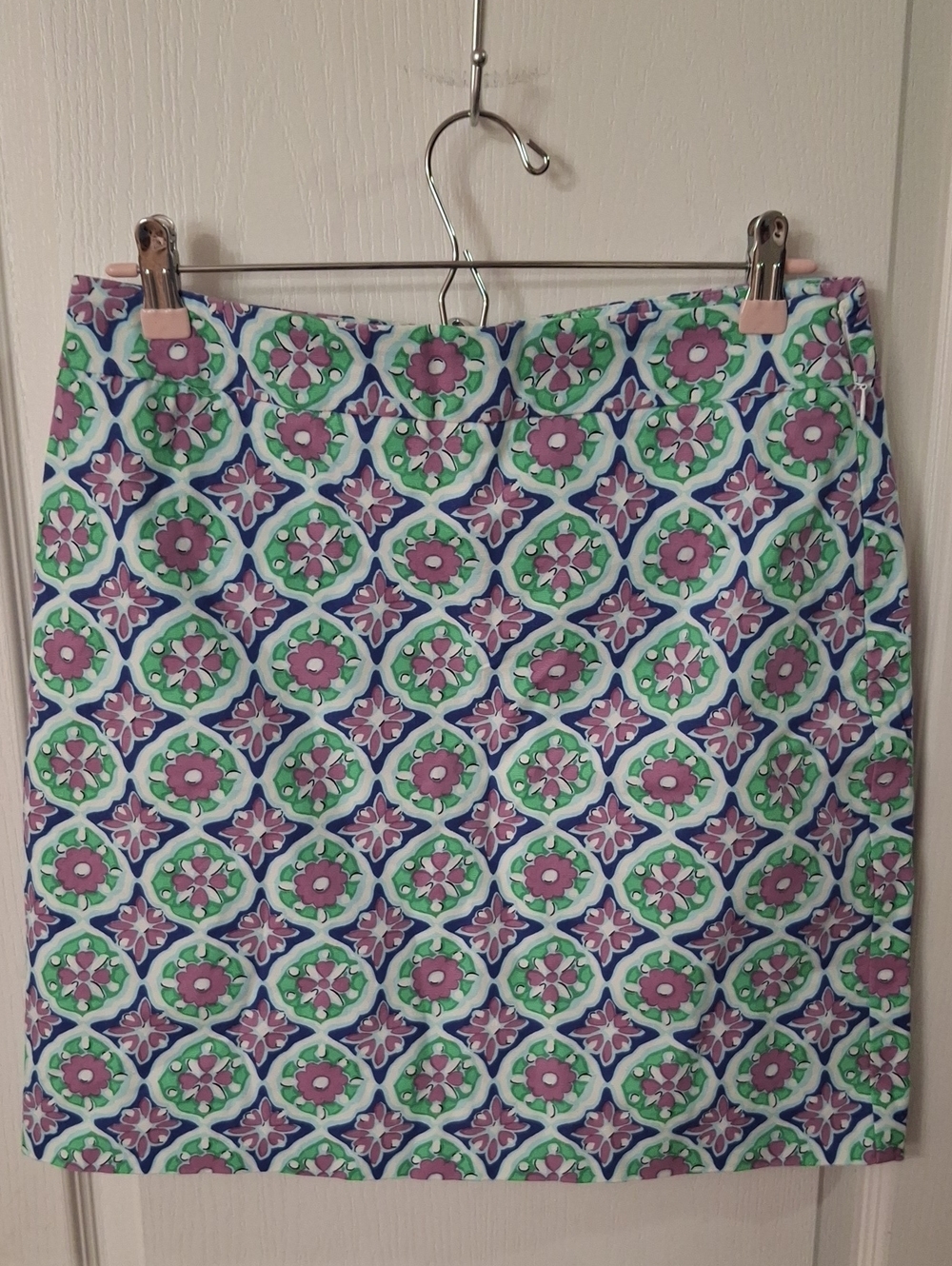 Talbots Petite Women’s Floral Geometric Print Skirt  Like New  8P